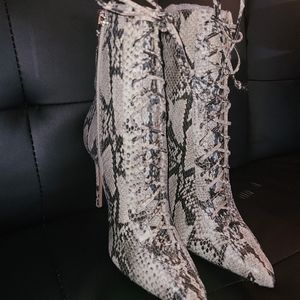Schutz snakeskin heels